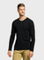 Easy Mondays T Shirt LS Henley Slub Black-Men's T-Shirts-Brooklyn-Vancouver-Yaletown-Canada