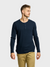 Easy Mondays T Shirt LS Henley Slub Navy-Men's T-Shirts-Brooklyn-Vancouver-Yaletown-Canada