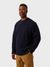 Peregrine Sweater Makers Stitch Cable Crew Jumper Navy-Men's Sweaters-Brooklyn-Vancouver-Yaletown-Canada