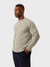 Peregrine Sweater Makers Stitch Cable Crew Jumper Lt Grey-Men's Sweaters-Brooklyn-Vancouver-Yaletown-Canada