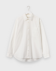 Merz Shirt 4.2 Oz Poplin Relaxed Fit White-Men's Shirts-Brooklyn-Vancouver-Yaletown-Canada