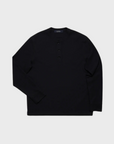 34 Heritage LS Henley Black-Men's T-Shirts-Brooklyn-Vancouver-Yaletown-Canada