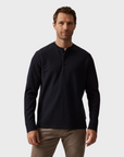 34 Heritage LS Henley Navy-Men's T-Shirts-Brooklyn-Vancouver-Yaletown-Canada