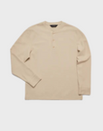 34 Heritage LS Henley Oatmeal-Men's T-Shirts-Brooklyn-Vancouver-Yaletown-Canada