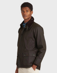 Barbour Bedale Wax Coat - Olive-Men's Coats-Brooklyn-Vancouver-Yaletown-Canada