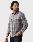 Kato Jacket The Brace Vtg Diam 7 Oz Plaid Sapphire-Men's Shirts-Brooklyn-Vancouver-Yaletown-Canada