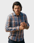 Kato Jacket The Brace Vtg Diam 7 Oz Plaid Sapphire-Men's Shirts-Brooklyn-Vancouver-Yaletown-Canada