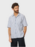 Peregrine Beach Shirt SS Blue White Stripe-Men's Shirts-Brooklyn-Vancouver-Yaletown-Canada