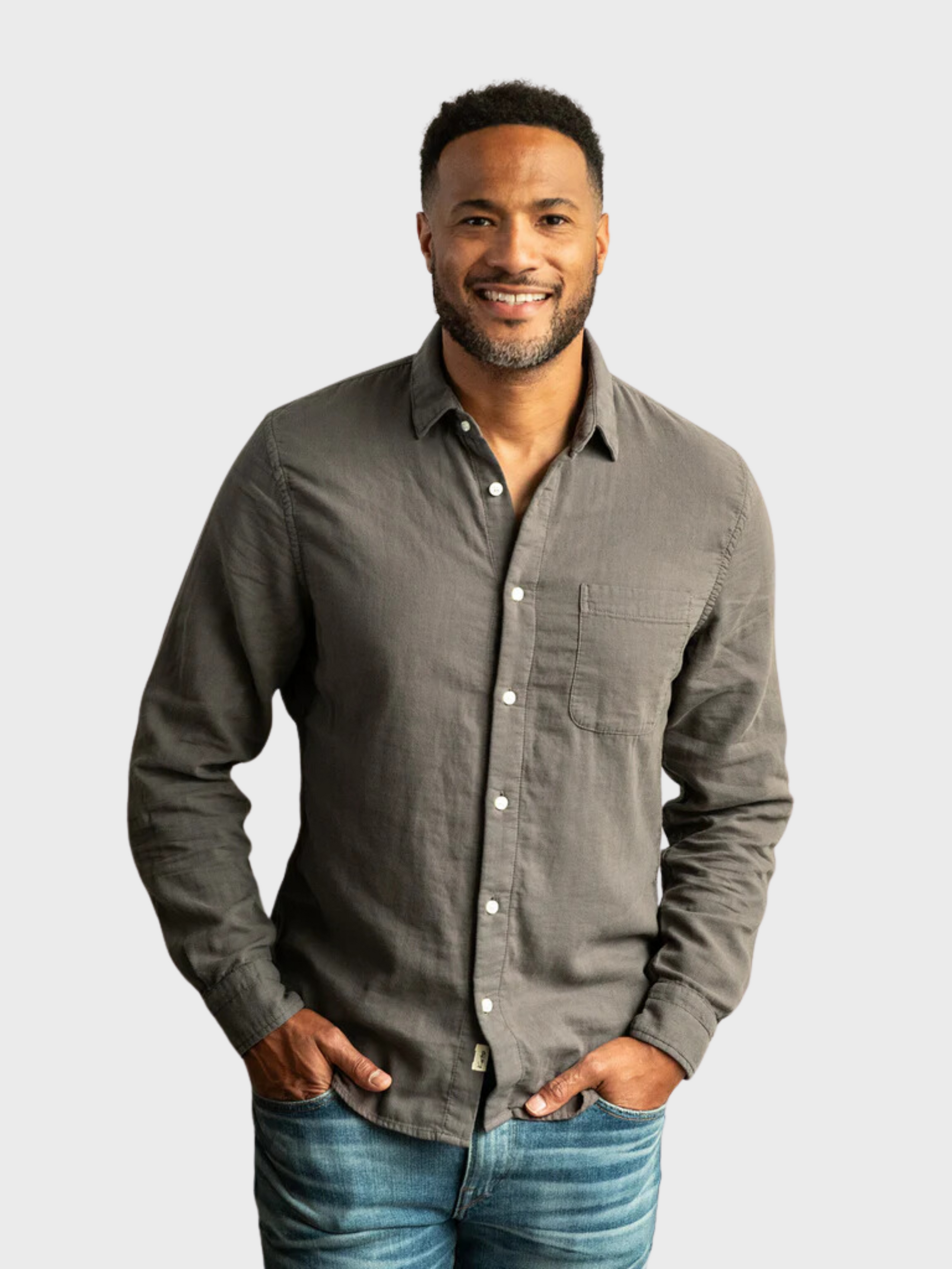 Kato Gauze Ripper Shirt Charcoal-Men's Shirts-S-Brooklyn-Vancouver-Yaletown-Canada