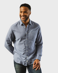 Kato Gauze Ripper Shirt Matte Blue-Men's Shirts-S-Brooklyn-Vancouver-Yaletown-Canada