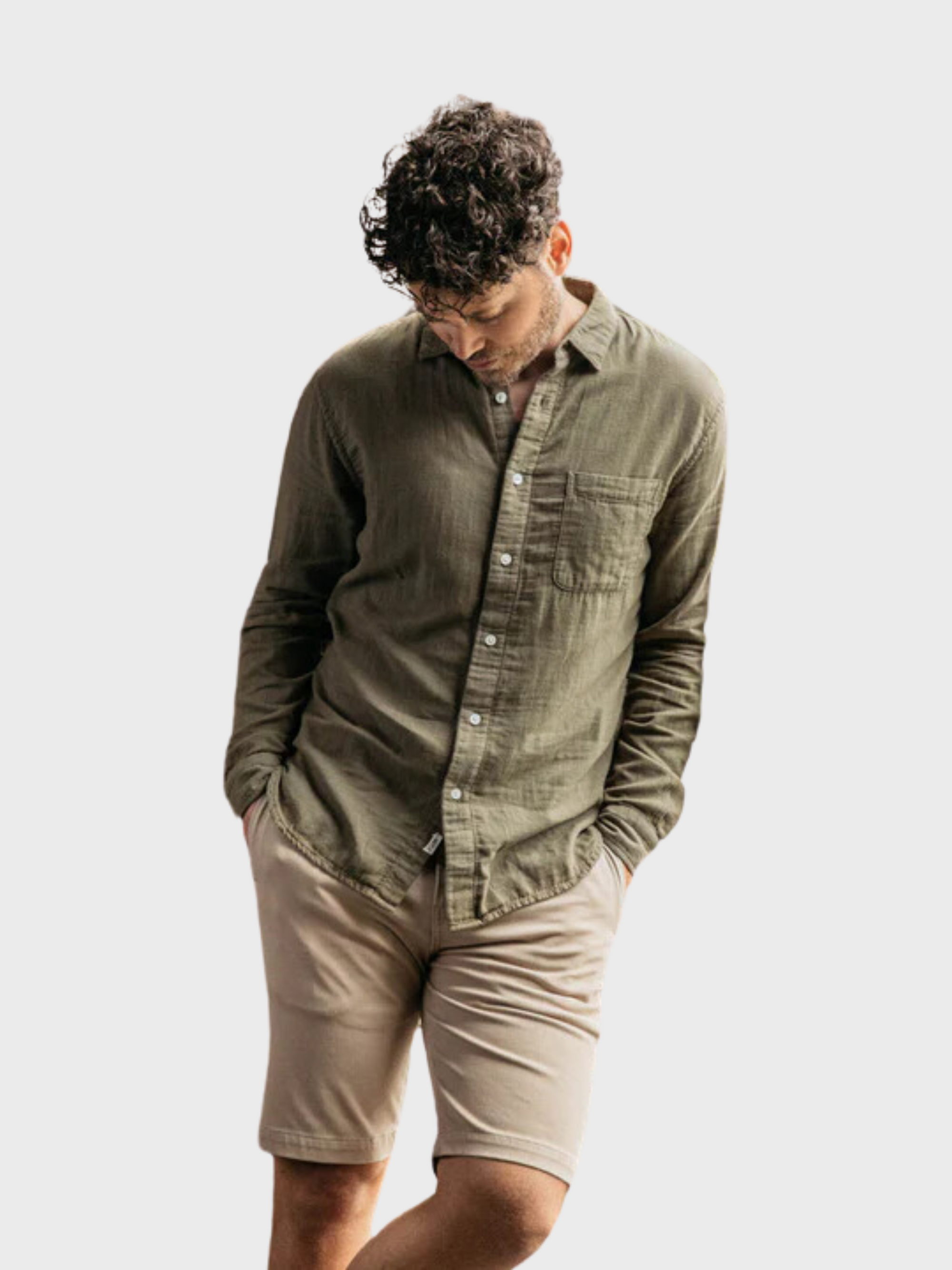 Kato Gauze Ripper Shirt Military Green-Men's Shirts-S-Brooklyn-Vancouver-Yaletown-Canada