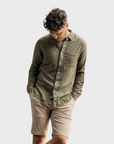 Kato Gauze Ripper Shirt Military Green-Men's Shirts-S-Brooklyn-Vancouver-Yaletown-Canada