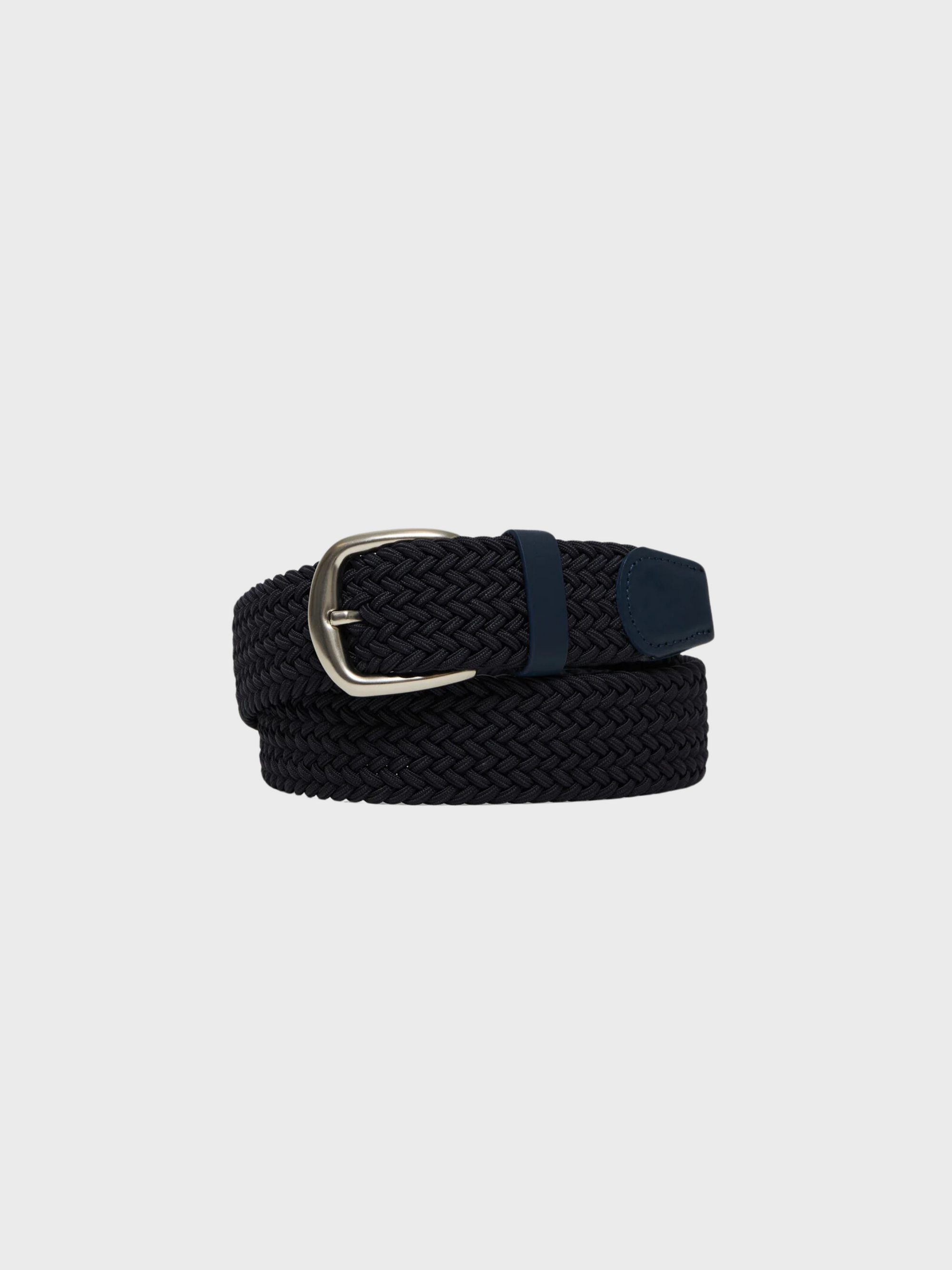 34 Heritage Elastic Belt Navy Blue SS24-Men's Belts-Brooklyn-Vancouver-Yaletown-Canada