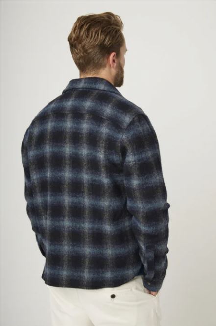 Peregrine Wool Overshirt Storm FW23-Men&#39;s Shirts-Yaletown-Vancouver-Surrey-Canada