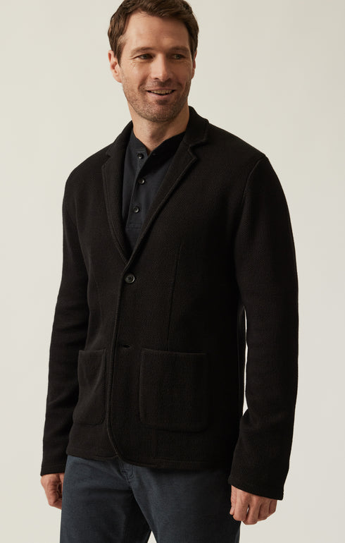 34 Heritage Blazer Double Face Black-Men's Blazer-Brooklyn-Vancouver-Yaletown-Canada