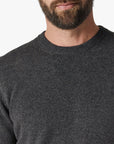 34 Heritage Sweater Cashmere Crew Neck Charcoal-Men's Sweaters-Brooklyn-Vancouver-Yaletown-Canada