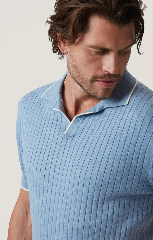 34 Heritage Polo Sweater - Blue