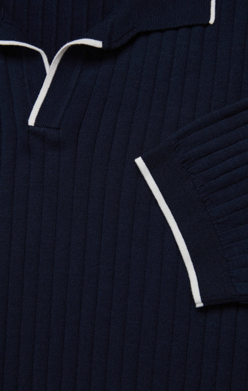 34 Heritage Polo Sweater - Navy