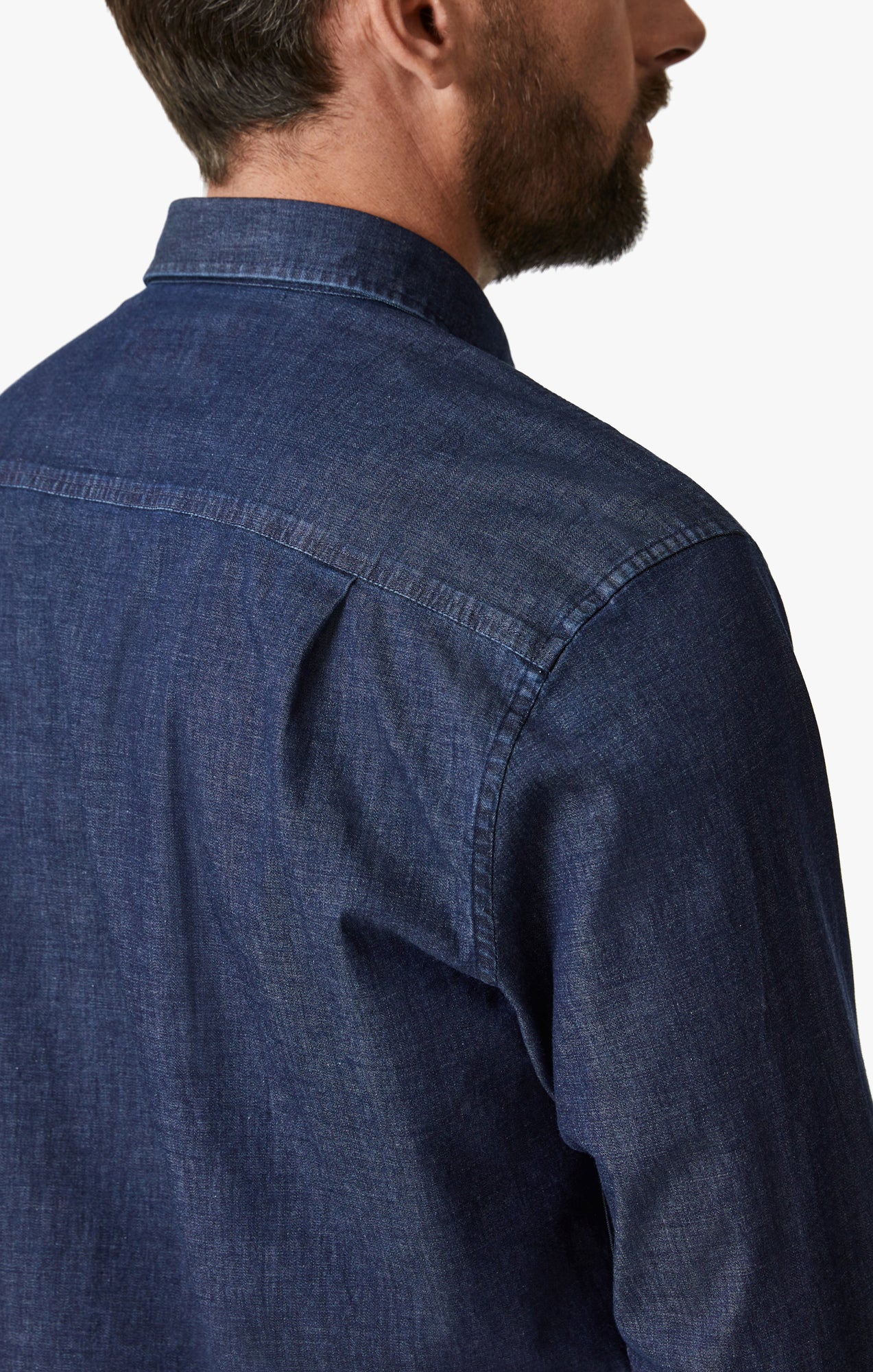 34 Heritage Shirt Denim Med Blue-Men&#39;s Shirts-Brooklyn-Vancouver-Yaletown-Canada