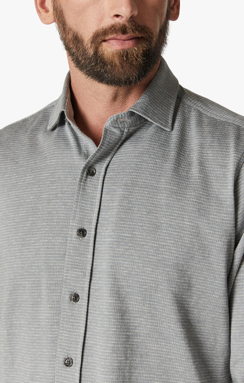 34 Heritage Shirt Structured Shirt Light Grey-Men&#39;s Shirts-Brooklyn-Vancouver-Yaletown-Canada