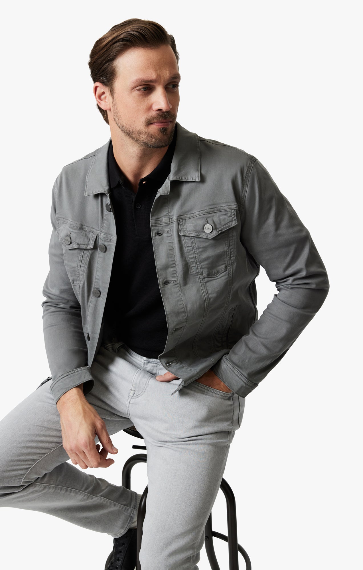 34 Heritage Travis Twill Light Jacket Sage-Men&#39;s Jackets-Brooklyn-Vancouver-Yaletown-Canada