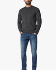 34 Heritage Sweater Cashmere Crew Neck Charcoal-Men's Sweaters-Brooklyn-Vancouver-Yaletown-Canada