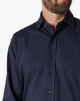 34 Heritage Shirt Structured Shirt Navy Blue-Men's Shirts-Brooklyn-Vancouver-Yaletown-Canada