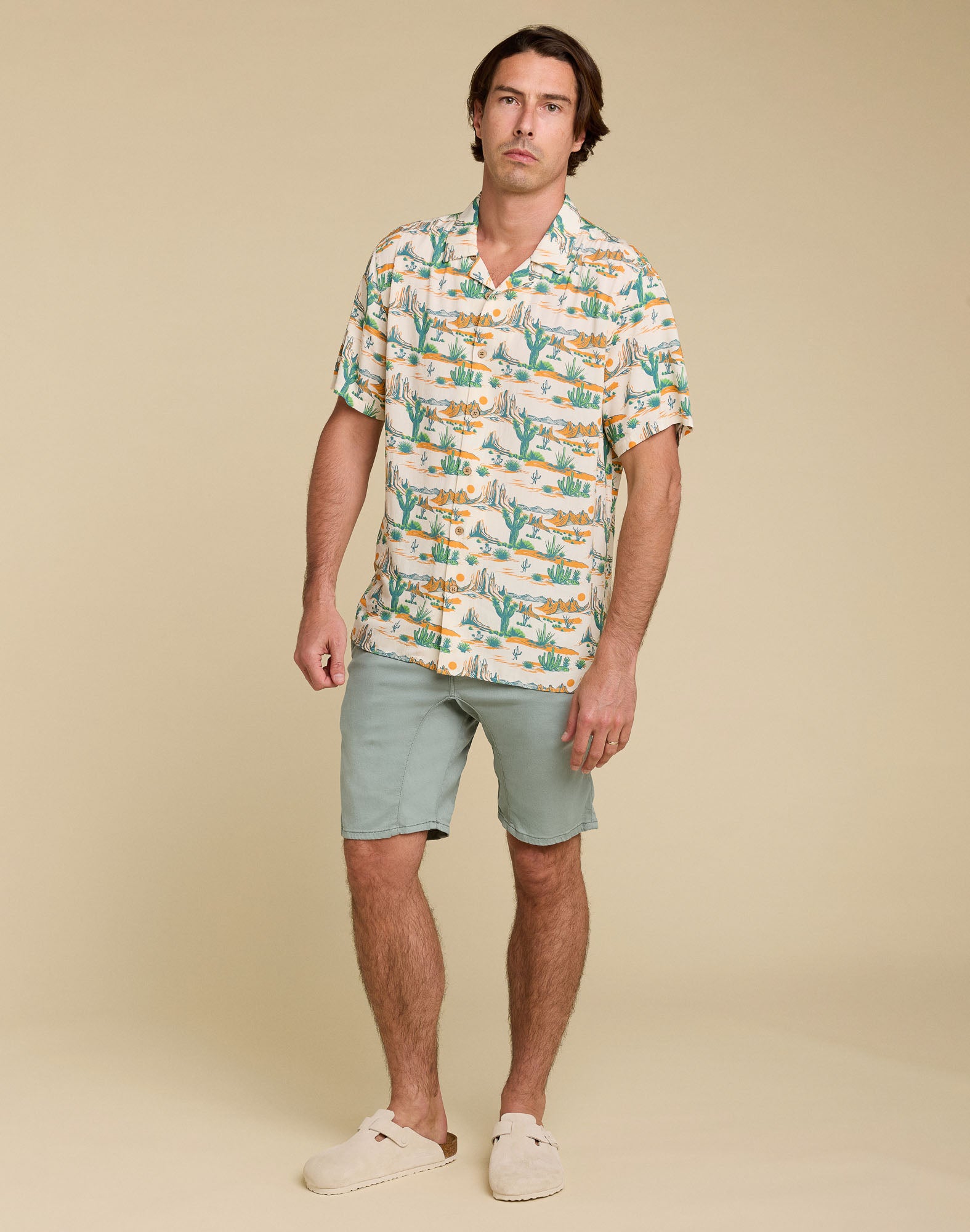 Pullin Dening Chino Short Haze-Men's Shorts-Brooklyn-Vancouver-Yaletown-Canada