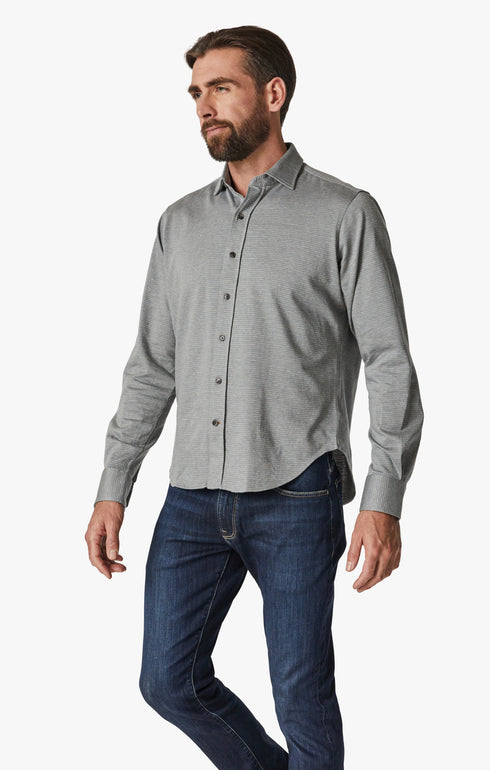 34 Heritage Shirt Structured Shirt Light Grey-Men&#39;s Shirts-Brooklyn-Vancouver-Yaletown-Canada