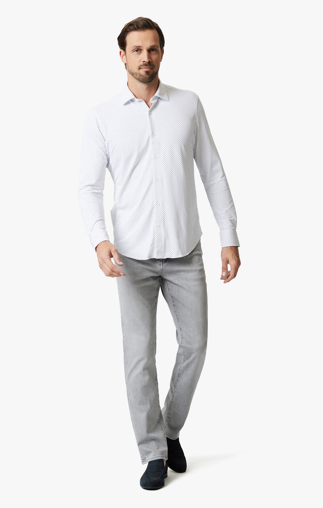 34 Heritage Diamond Dot Shirt White SS24-Men&#39;s Shirts-Brooklyn-Vancouver-Yaletown-Canada