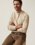 34 Heritage LS Henley Oatmeal-Men's T-Shirts-Brooklyn-Vancouver-Yaletown-Canada