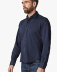 34 Heritage Shirt Structured Shirt Navy Blue-Men's Shirts-Brooklyn-Vancouver-Yaletown-Canada