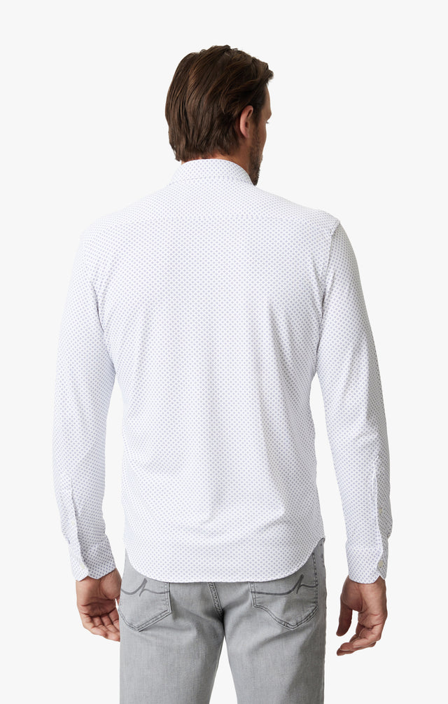 34 Heritage Diamond Dot Shirt White SS24-Men&#39;s Shirts-Brooklyn-Vancouver-Yaletown-Canada