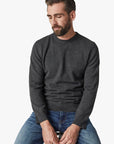 34 Heritage Sweater Cashmere Crew Neck Charcoal-Men's Sweaters-Brooklyn-Vancouver-Yaletown-Canada