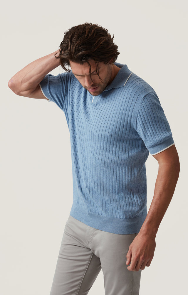 34 Heritage Polo Sweater - Blue