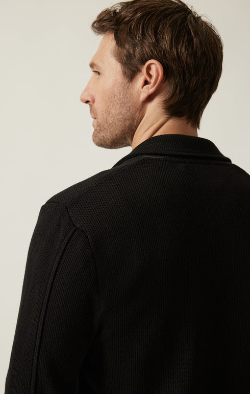 34 Heritage Blazer Double Face Black-Men&#39;s Blazer-Brooklyn-Vancouver-Yaletown-Canada