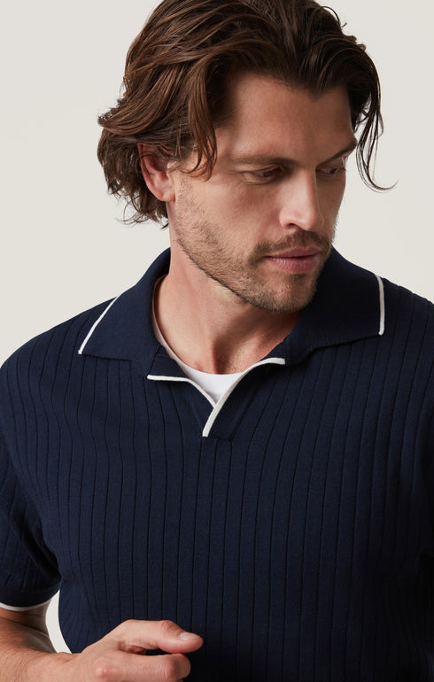 34 Heritage Polo Sweater - Navy