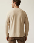 34 Heritage LS Henley Oatmeal-Men's T-Shirts-Brooklyn-Vancouver-Yaletown-Canada