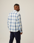 Peregrine Jacket Blunt Overshirt Blue Check-Men's Jackets-Brooklyn-Vancouver-Yaletown-Canada