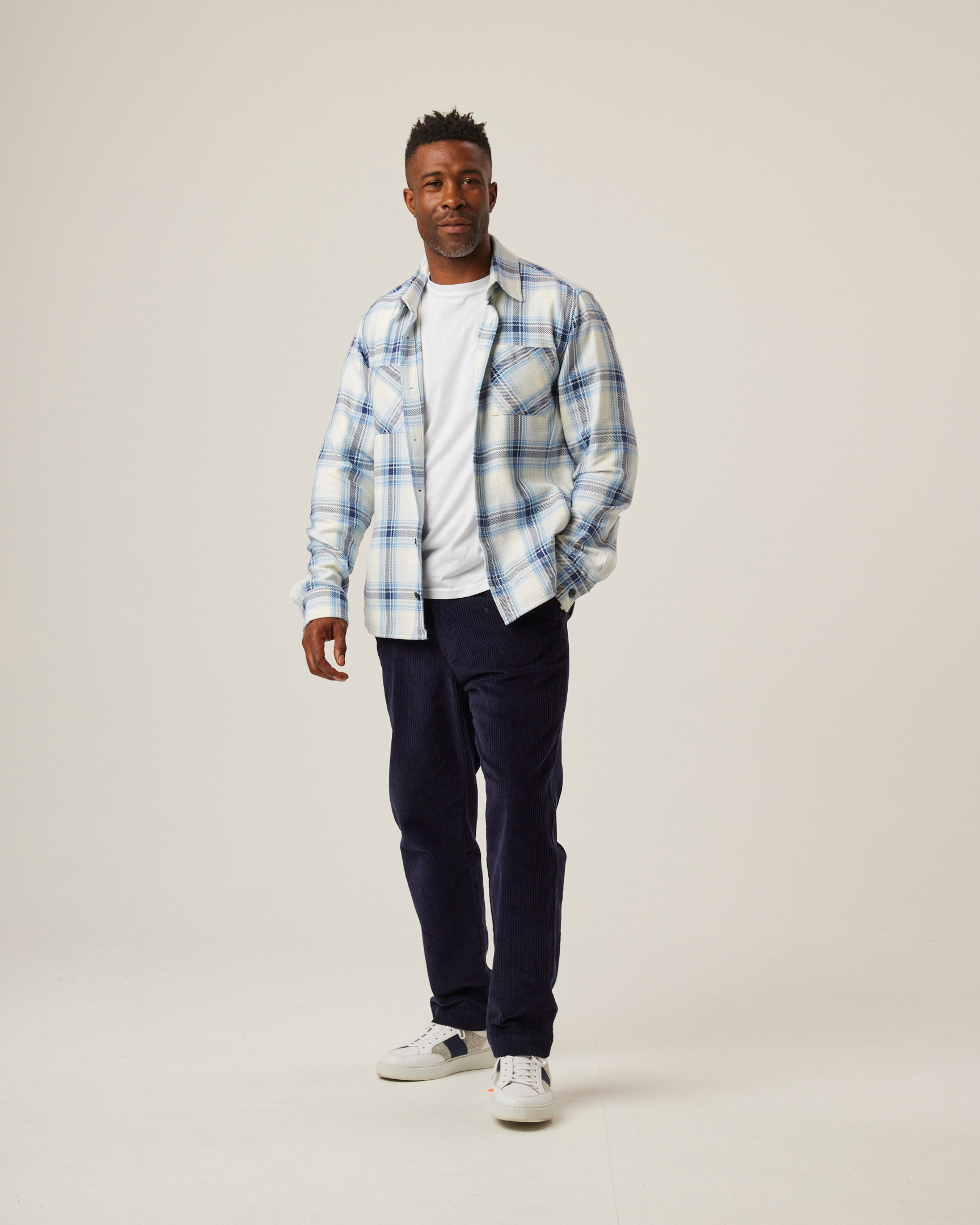 Peregrine Jacket Blunt Overshirt Blue Check-Men&#39;s Jackets-Brooklyn-Vancouver-Yaletown-Canada