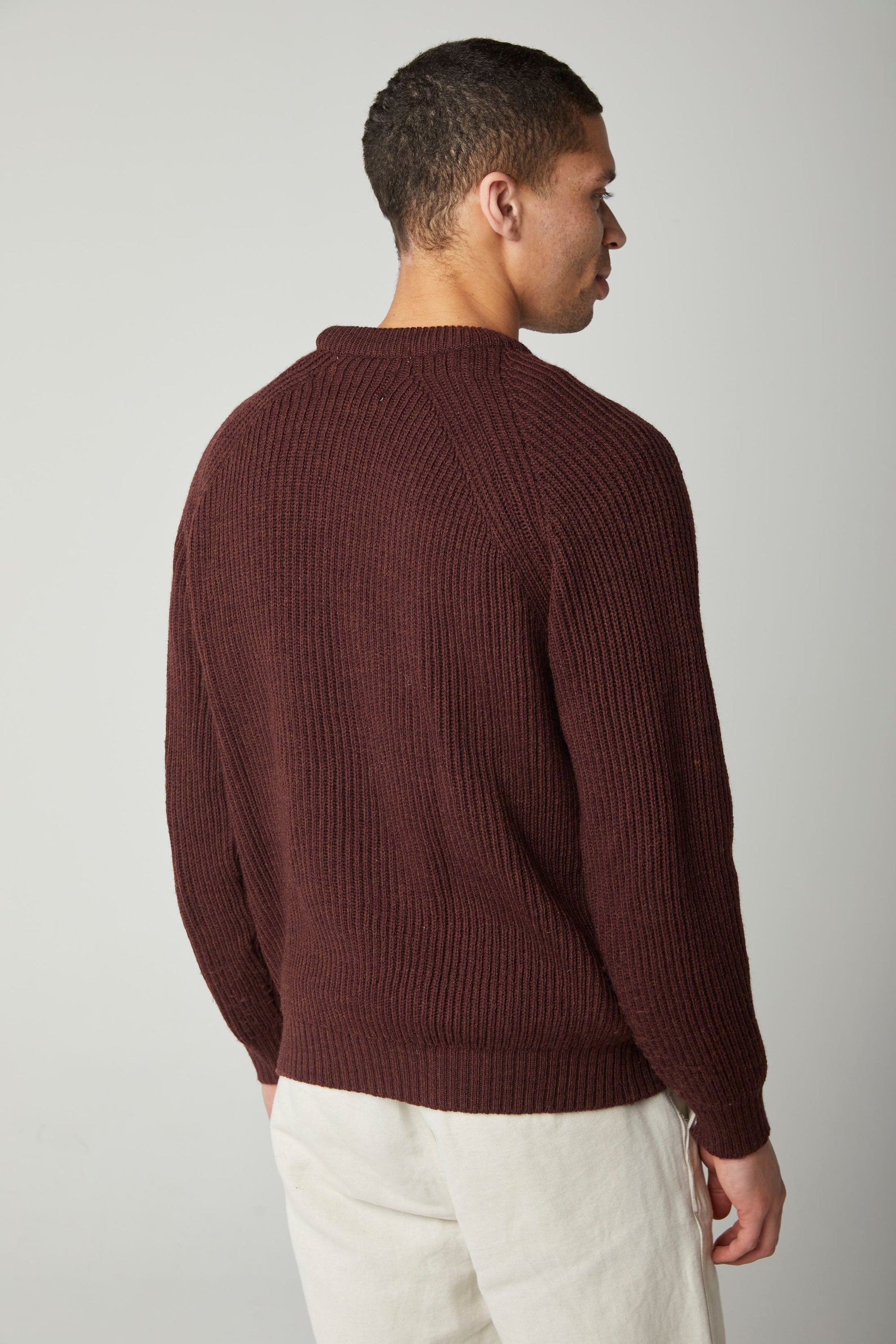 Peregrine Sweater Ford Crew Shiraz-Men's Sweaters-Brooklyn-Vancouver-Yaletown-Canada