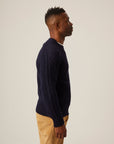 Peregrine Sweater Winston Crew Jumper Navy-Men's Sweaters-Brooklyn-Vancouver-Yaletown-Canada