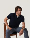 34 Heritage Polo Sweater - Navy