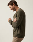 34 Heritage French Terry Crew Sweatshirt Pimento-Men's Sweatshirts-Brooklyn-Vancouver-Yaletown-Canada